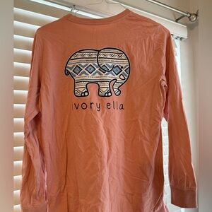 Ivory Ella Kids Pink Long Sleeve Shirt